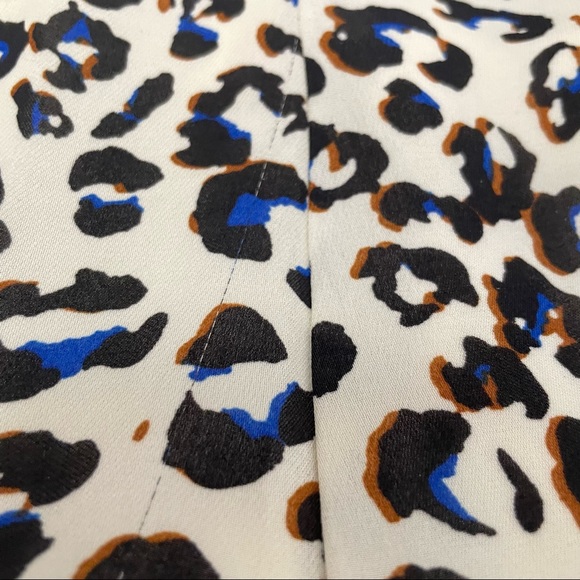 Cabi 🐆 Festive Safari Leopard Print Ruffle Slip On Dress Sz XS - Picture 8 of 9